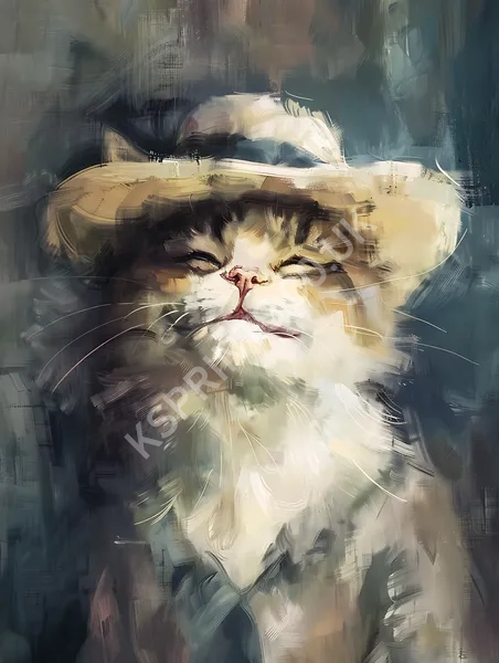 Smiling cat painting330.webp