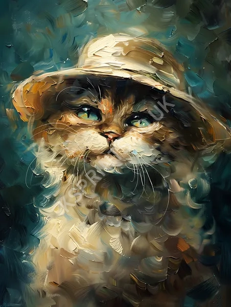 Smiling cat painting335.webp