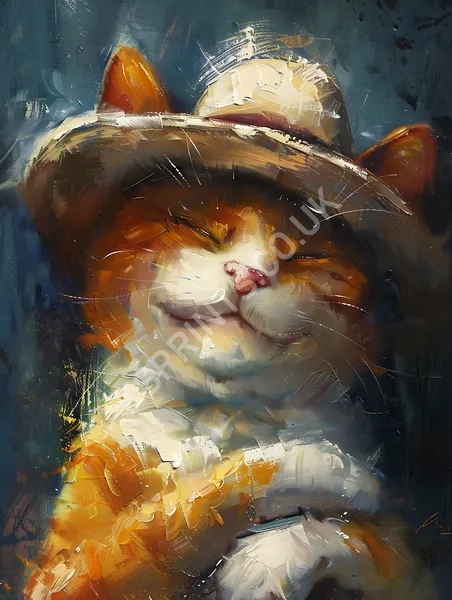 Smiling cat painting338.webp