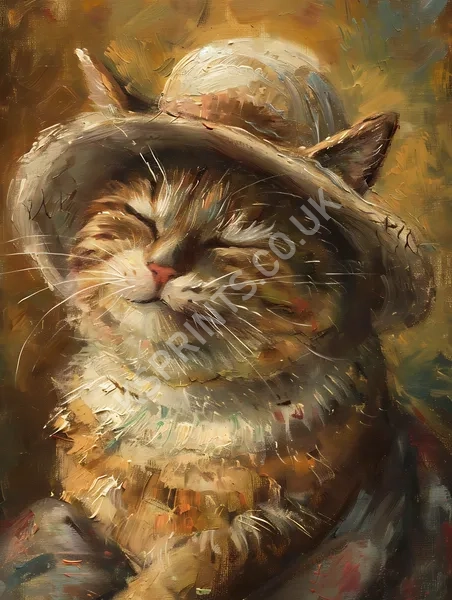 Smiling cat painting349.webp